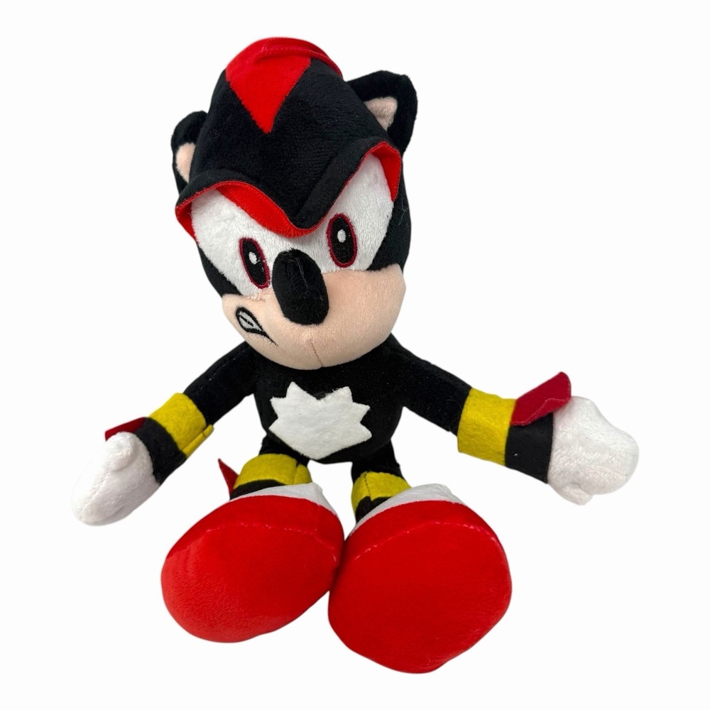 Shadow the Hedgehog Plush Sonic the Hedgehog Black Red Stuffed Toy with Suction
